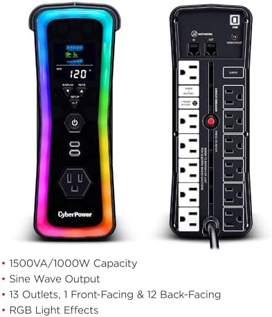 CyberPower GX150C2-E Gaming UPS Battery Backup and Surge Protector - Image 3
