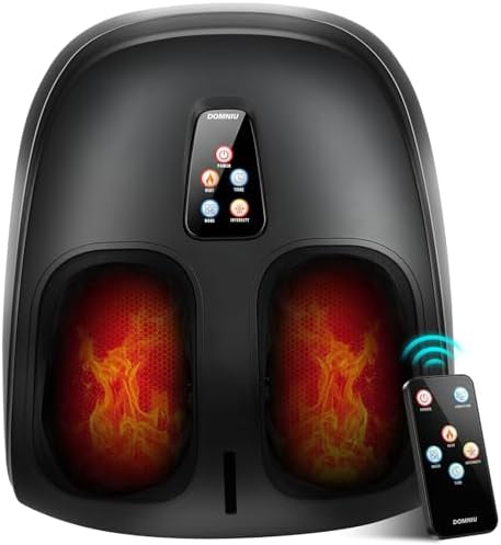 DOMNIU Shiatsu Foot Massager with Heat, Plantar Fasciitis Relief, Fits 13" by DOMNIU