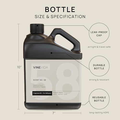 VINEVIDA [128 Fl Oz] Passionfruit Papaya Fragrance Oil for Cold Air Diffusers, Essential Oils for Diffuser Oil Refill & Air Freshener Room Spray - Image 2