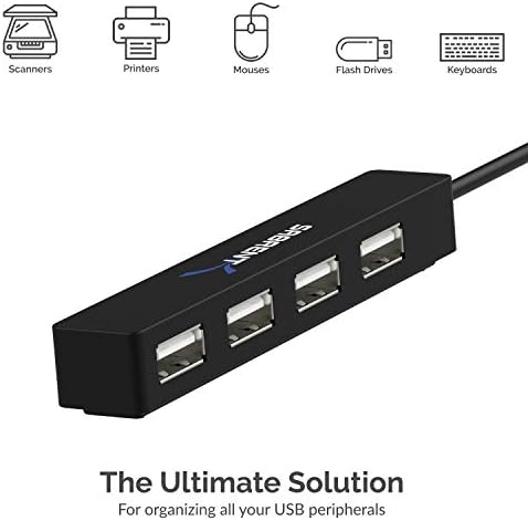 SABRENT 4-Port Portable USB 2.0 Hub for Laptop & Tablet (HB-MCRM) - Image 5