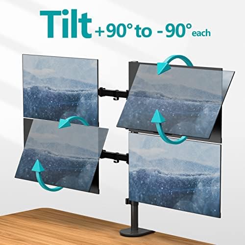 MOUNT PRO 4 Monitor Mount for Max 32" Computer Screens, Up to 17.6lbs Each - Image 2
