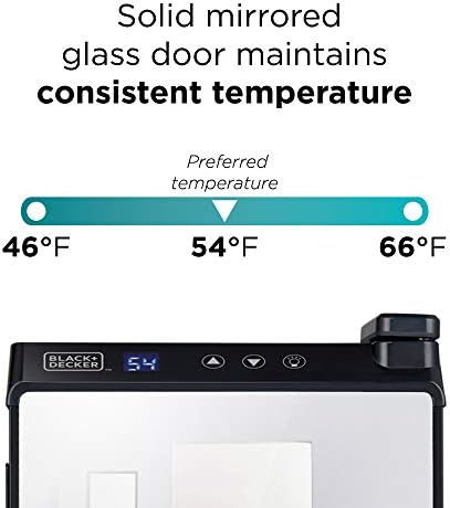 BLACK+DECKER 6-Bottle Thermoelectric Wine Chiller, BD60316, Mirrored Door - Image 5