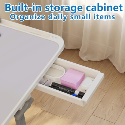 Potuopy Adjustable Laptop Lap Desk, X-Large Foldable Bed Table Tray - Image 6