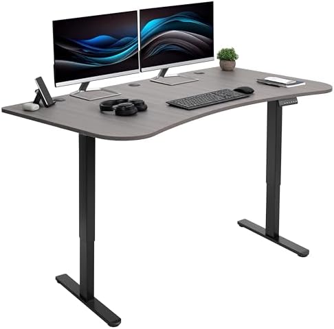 VIVO Dark Gray 60 x 24 in Standing Desk, DESK-KIT-E2B1G by VIVO