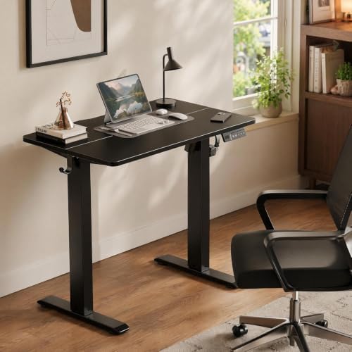 Claiks 32 x 19 Inch Black Electric Standing Desk - Image 2