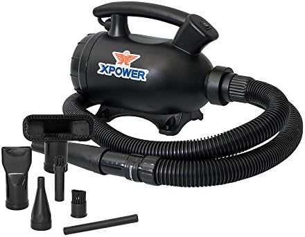 XPOWER A-5 Electric Air Duster for Dusting, Drying, Inflating, Blowing, Vacuuming, Car Detailing, Computer, Leaf Blowing, 100 CFM, 5 Nozzles + 2 Brushes, High Performance Motor, Eco-Friendly by XPOWERManufactureInc-HomeImprovement