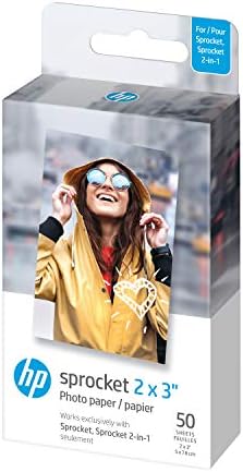 HP Sprocket 2x3" Instant Smartphone Photo Printer (Black) and HP Sprocket 2x3" Premium Zink Sticky Back Photo Paper (50 Sheets) - Image 3