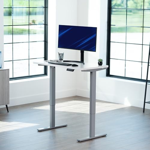 VIVO White 43 x 24 in Standing Desk, DESK-KIT-1G4W - Image 2