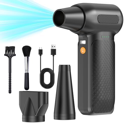 X3 PRO Compressed Air Duster-150000RPM Super Power Electric Air Duster, 4-Gear Adjustable Mini Blower with Fast Charging, Dust Blower for Computer, Keyboard, House, Outdoor and Car by Addcolortoyourlife
