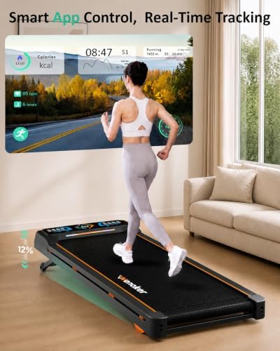 Walking Pad with Auto 12% Incline Handle Bar,Foldable Treadmill for Home - Image 6