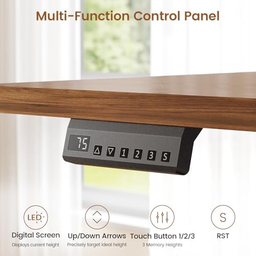 SEDETA 55" Electric Standing Desk with 6 Drawers, Adjustable Stand up Desk with Storage, Computer Desks with Power Outlets for Home Office, White - Image 5