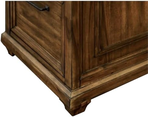 Martin Furniture 68.5" W Wood Office Desk Executive Desk in Brown - Image 7