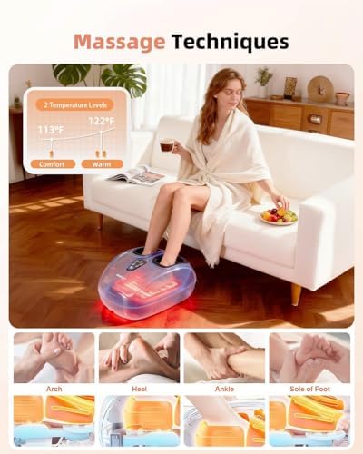 Shiatsu Foot Massager with Heat and Remote Control for Plantar Fasciitis - Image 4