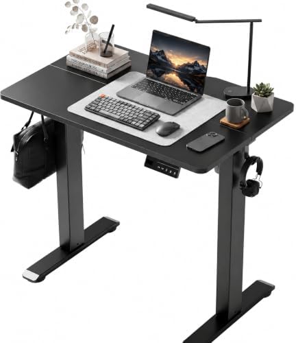 Claiks 32 x 19 Inch Black Electric Standing Desk by CLAIKS