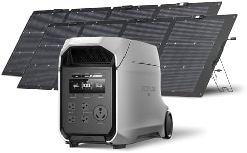 EF ECOFLOW DELTA 3 Ultra Plus 3072Wh Power Station with 2X220W Solar Panels by Unknown