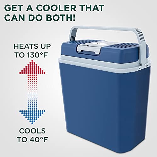 Ivation Electric Cooler & Warmer, Portable Thermoelectric Fridge w/Handle - Image 2
