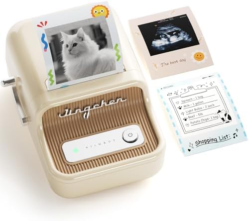 NIIMBOT B21 Pro 300 DPI Bluetooth Label Maker with Tape,White by NIIMBOT%C2%AE