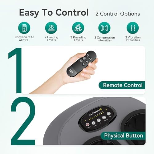 Snailax Shiatsu Foot Massager with Heat and Compression, FSA Eligible, 2026 - Image 2