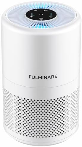 FULMINARE Air Purifiers for Home Bedroom HEPA Air Filter (White) by PureAirPowerfulSound