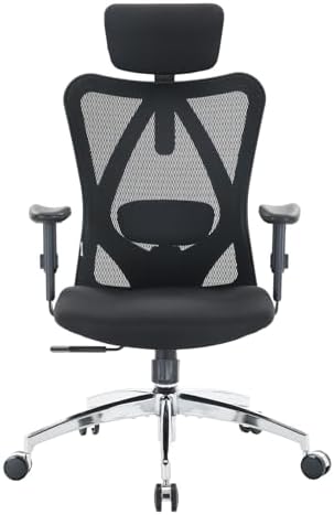 SIHOO M18 Ergonomic Office Chair, Mesh Back Desk Chair with Headrest - Image 5