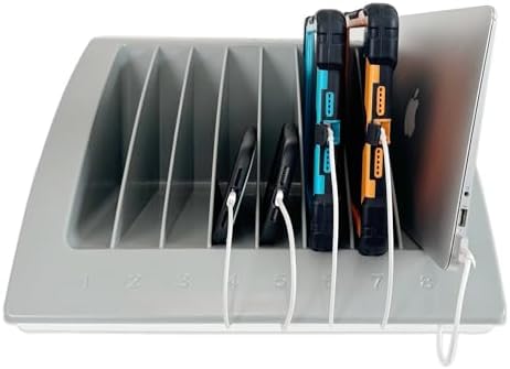 8-Device Laptop & Tablet Charging Station with Surge Protection - Image 3