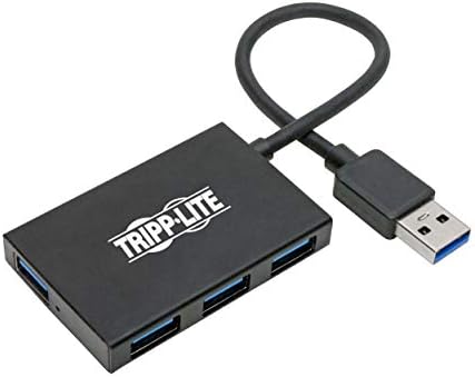 Tripp Lite 4-Port USB 3.0 Hub, Portable USB Splitter for USB Charging and Data Transfer, 5 Gbps, Aluminum (U360-004-4A-AL) - Image 2