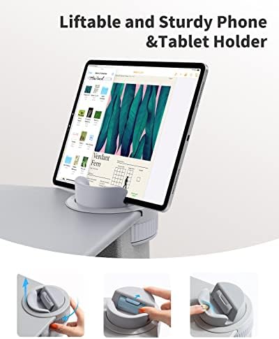 SAIJI Laptop Lap Desk with External Monitor Holder Fits Up to 17" Laptops - Image 3