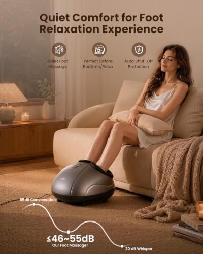 Breo Foot Massager with Heat, 360°Deep Kneading,Pain Relief - Image 6