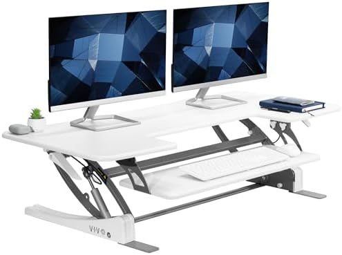 VIVO White 48 in Standing Desk Converter, DESK-V048VW by VIVO