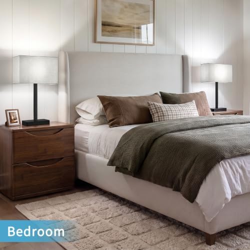 Touch Lamps for Nightstand Set of 2, Lamp for Bedroom Living Room with USB - Image 4