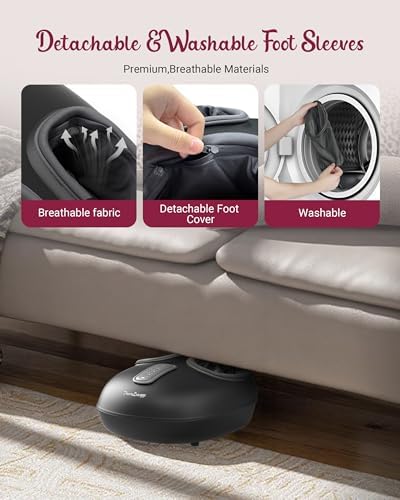 Shiatsu Foot Massager with Heat, Deep Kneading Compression - Image 6
