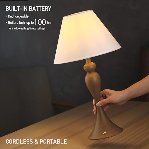 O'Bright Ember Rechargeable Table Lamp (Charcoal-Washed) - Image 3