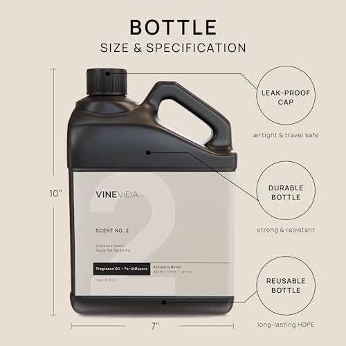 VINEVIDA [128 Fl Oz] Apple Hot Baked Pie Fragrance Oil for Cold Air Diffusers, Essential Oils for Diffuser Oil Refill & Air Freshener Room Spray - Image 2