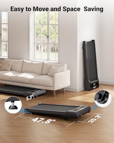 THERUN 9-Level Auto Incline Walking Pad for Under Desk 2.5HP - Image 6