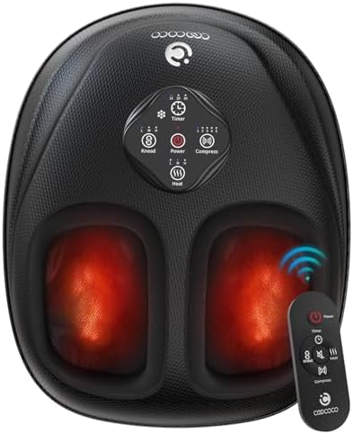 CooCoCo FSA Eligible Shiatsu Foot Massager with Heat and Remote by CooCoCo