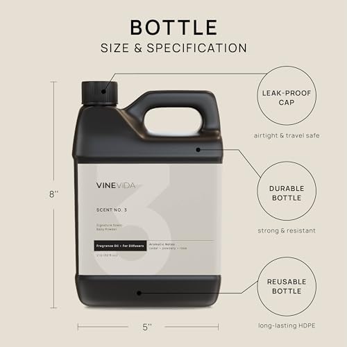 VINEVIDA [32 Fl Oz] Baby Powder Fragrance Oil for Cold Air Diffusers, Essential Oils for Diffuser Oil Refill & Air Freshener Room Spray - Image 2