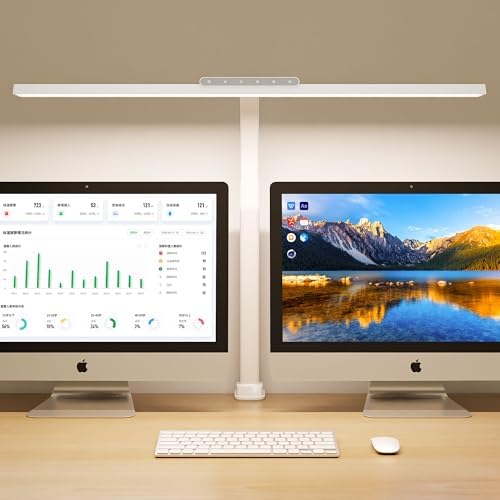 24W Desk Lamp with Clamp, Flicker Free Touch Control Desk Light for Office by SEOUFRDZ