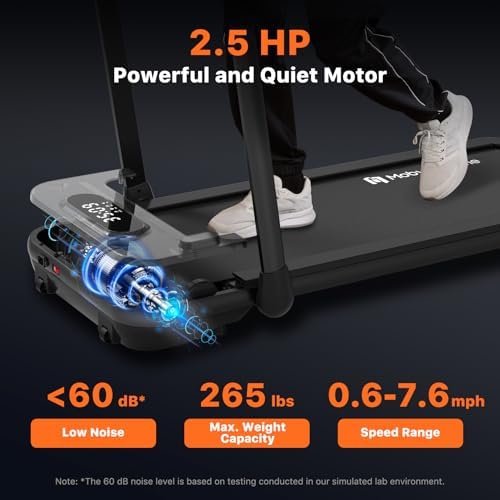 Mobvoi Walking Pad Treadmill Under Desk Treadmills for Home Office Smart AI Walking Running Machine Compact Portable with Remote Control and APP 265 LBS - Image 4