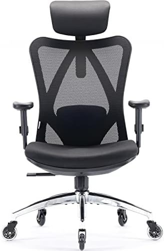 SIHOO M18 Ergonomic Office Chair, Upgraded Wheels, Mesh Back Desk Chair by SIHOO