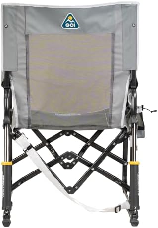 GCI Outdoor Stowaway Rocker - Varsity Gray/White - Image 5