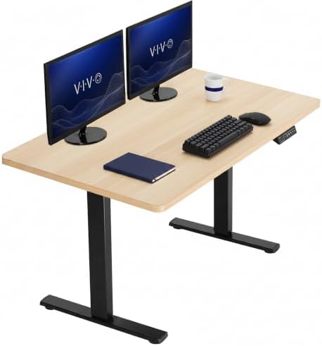 VIVO Light Wood 43 x 24 in Standing Desk, DESK-KIT-1B4C by VIVO