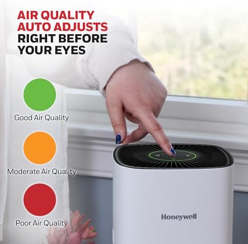 Honeywell Allergen Plus Compact HEPA Small Room Air Purifiers, White - Image 5