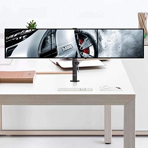 Suptek Triple LED LCD Monitor Desk Mount Heavy Duty Fully Adjustable Stand for 3 / Three Screens up to 27 inch (MD6463) - Image 2
