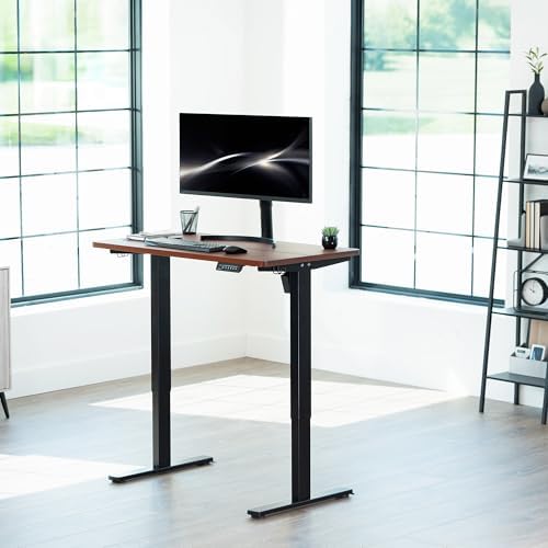 VIVO Dark Walnut 43 x 24 in Standing Desk, DESK-1B4D - Image 2