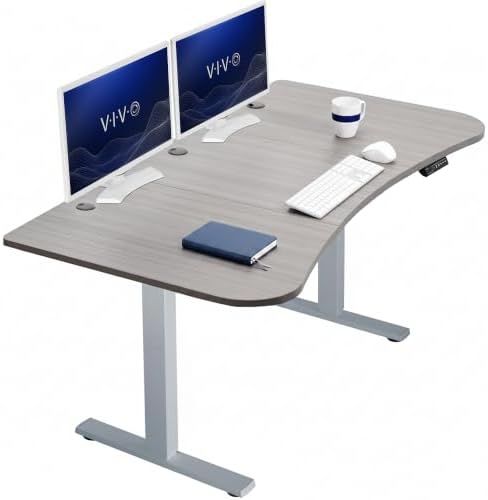 VIVO Dark Gray 63 x 32 in Standing Desk, DESK-KIT-1G1G by VIVO