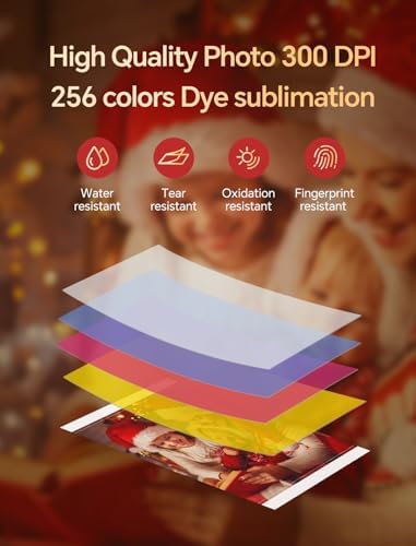 HPRT Photo Printer 4x6,+20 Sheets&1ribbon, Picture Printer for iPhone, Android, Smartphone, AR Video Printing, Portable Photo Printers CP4100 - Image 3