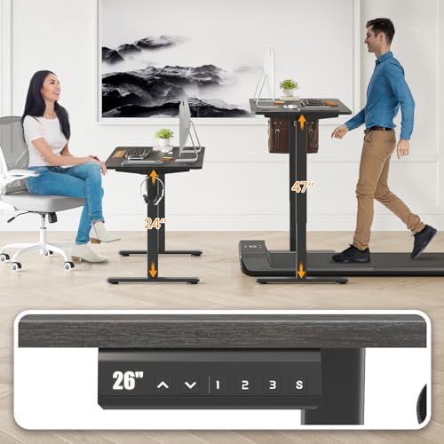 STARY Electric Standing Desk Adjustable Height Sit Stand Home Office Desk with Splice Board - Image 6