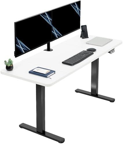 VIVO White 60 x 24 in Standing Desk, DESK-KIT-B06W by VIVO