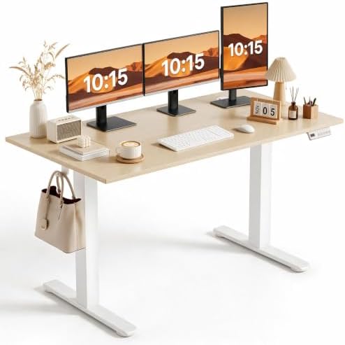 Claiks 55 x 24 Inch Nature Electric Standing Desk by CLAIKS