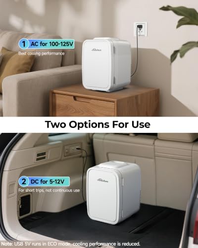 BEICHEN Mini Fridge 4 Liter/6 Can Portable Compact Refrigerator - Image 4